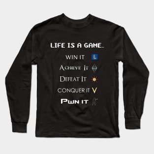 Life Is A Game - Simple Long Sleeve T-Shirt